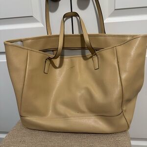 GENTLY LOVED Tan Coach Large Saffiano Tote Bag